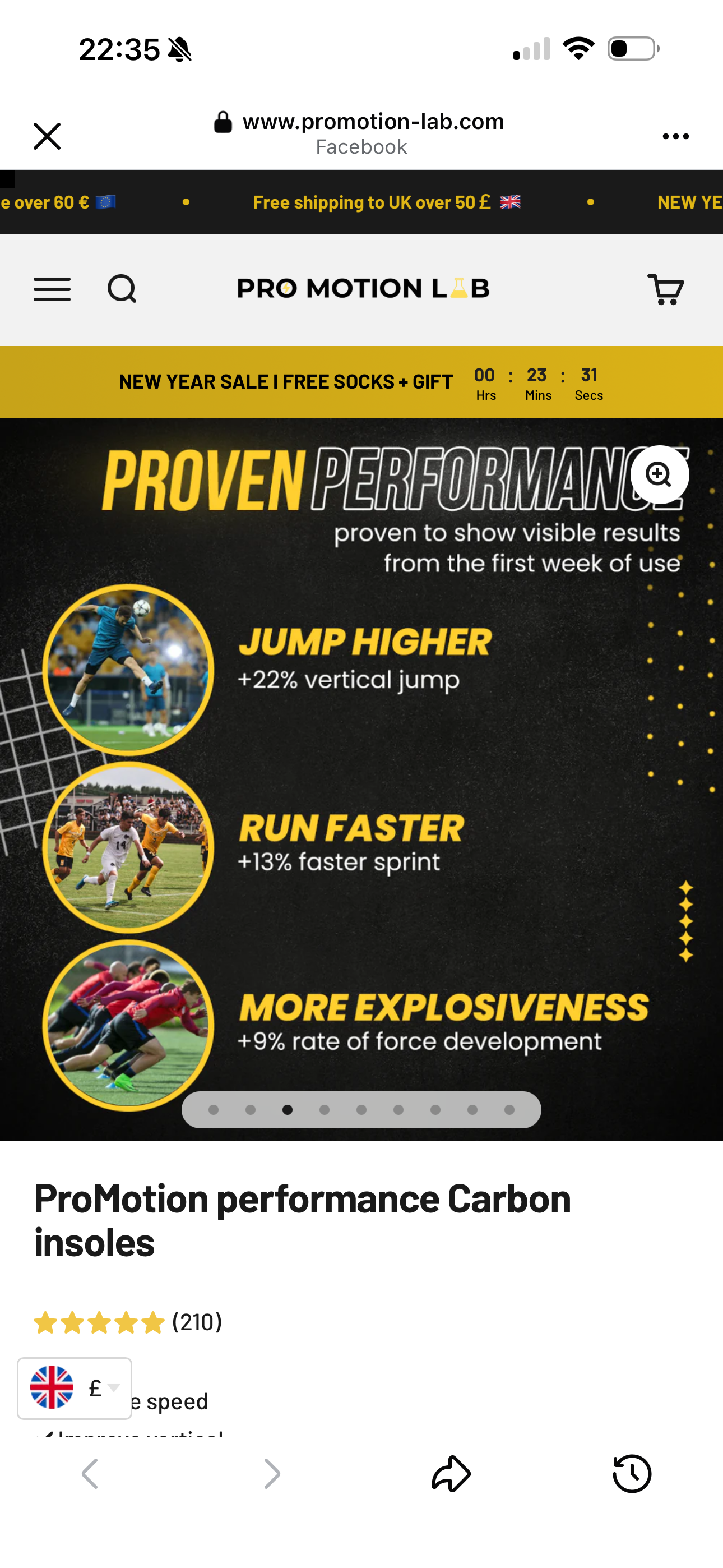 Performance Carbon Insoles