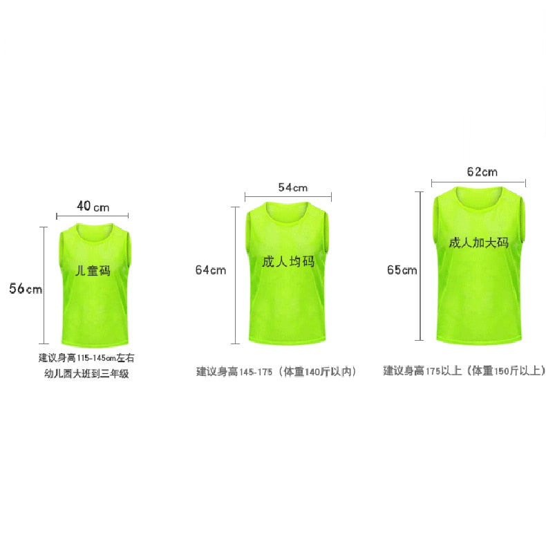 Adult Bright Training Vests 12pcs