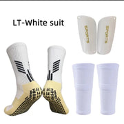 Adults & Kids 3 Piece Set Grip Socks, Leg Sleeves, Shin Pads