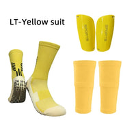 Adults & Kids 3 Piece Set Grip Socks, Leg Sleeves, Shin Pads