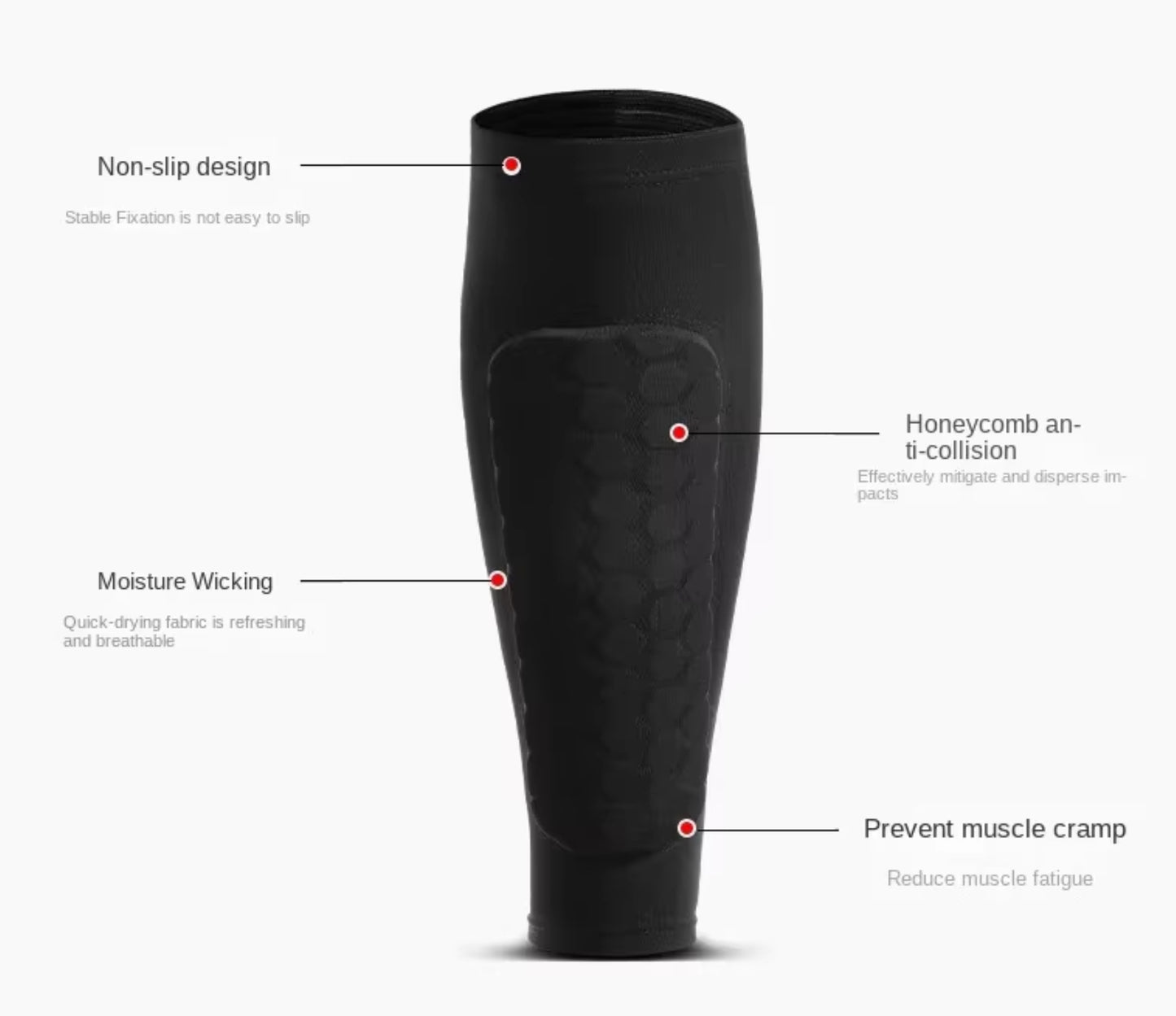 Hybrid Sports Honeycomb Sleeved ShinPads