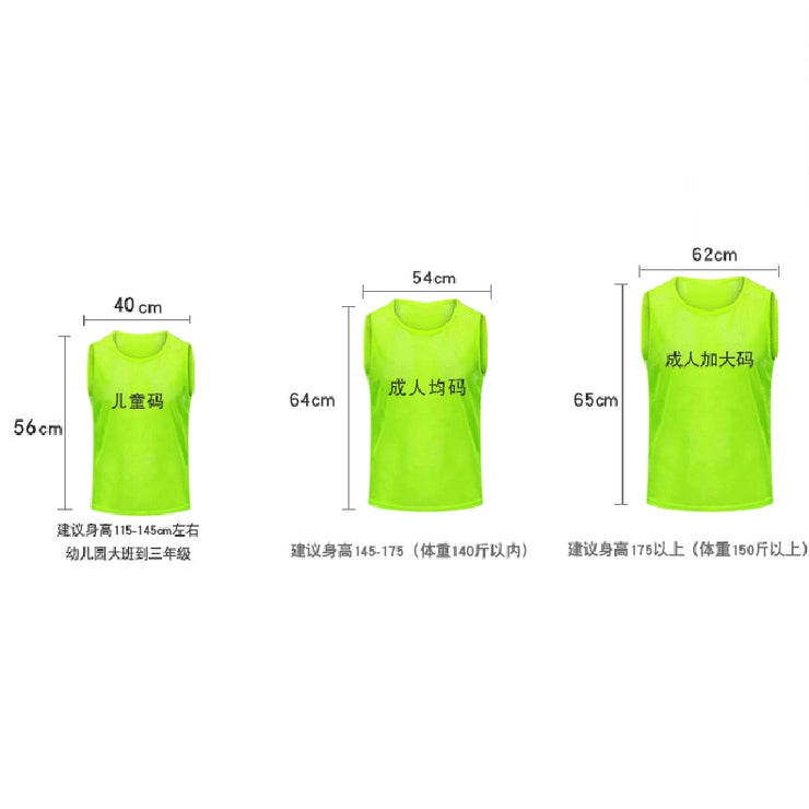 Adult Bright Training Vests 12pcs